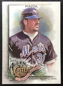 MIKE PIAZZA 2022 Topps Allen & Ginter Silver Portrait Hot Box Foil #147 METS - Picture 1 of 2