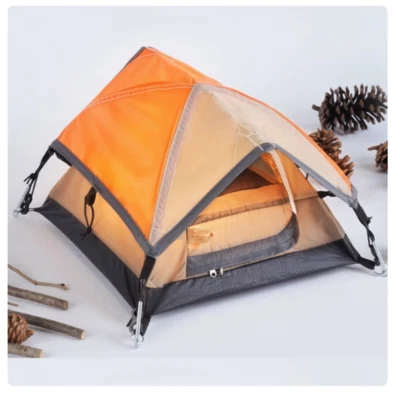 Tent Miniature Camping Equipment Model For 12" Figure Body Prop Orange 1:6 - Image 1 of 4