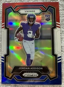 2023 Panini Prizm - Esordienti Rosso Bianco e Blu Prizm #368 Jordan Addison (RC) - Foto 1 di 2