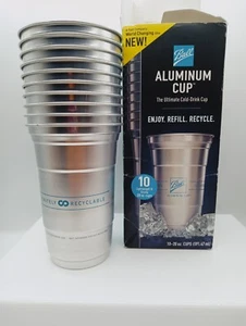 Taza de aluminio bola tazas de fiesta reciclables - 10 unidades - tazas de 20 oz - Imagen 1 de 1