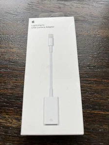 GENUINE Apple Lightning to USB Camera Adapter MD821AM/A A1440 White SEALED NEW! - Photo 1/7