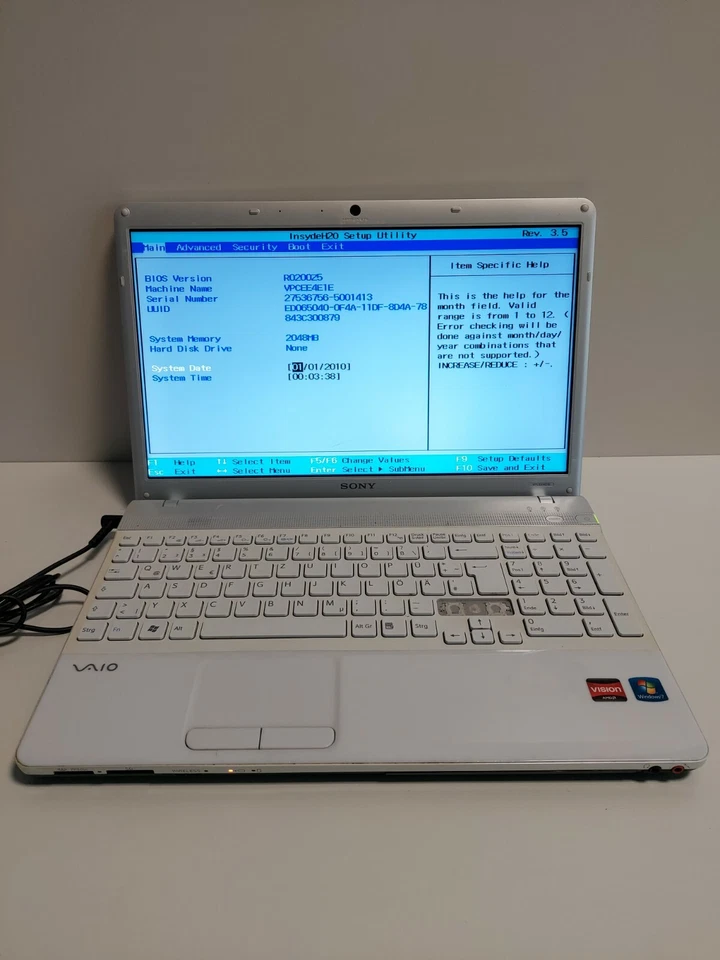 Laptop Sony Vaio PCG-61611M , DEFEKT ERSATZTEILE SEHE BESCHRIEBUNG...#231 - Bild 1 von 4