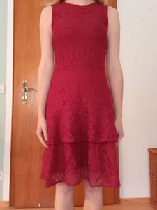 Spitzenkleid Weinrot Michael Kors Xs - Bild 1 von 7