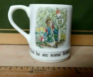 Wedgwood Barlaston Beatrix Potter Peter Rabbit MINIATURE Tankard Mug Mini - Picture 1 of 6