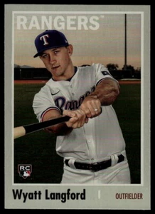 2024 Topps Archives #199 Wyatt Langford RC Texas Rangers - Picture 1 of 2