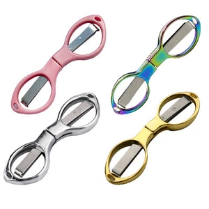 2X Folding Scissors Mini Handy Multi User Pocket Travel Small Cutter Crafts Tool - Picture 1 of 16