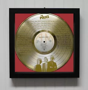 Police - Roxanne Framed Laser Etched LP Shadowbox - Picture 1 of 4