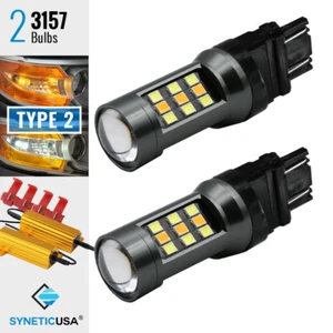 3157 Type 2 Dual Color Switchback White-Amber Turn signal With Resistors - Picture 1 of 7