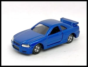 TOMICA NISSAN SKYLINE GT-R R34 1/61 TOMY 20 azul (USADO) - Imagen 1 de 7