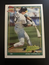 Jose Canseco 1991 Topps Card#700, 6x All-Star, 2x World Series Champion, AL MVP