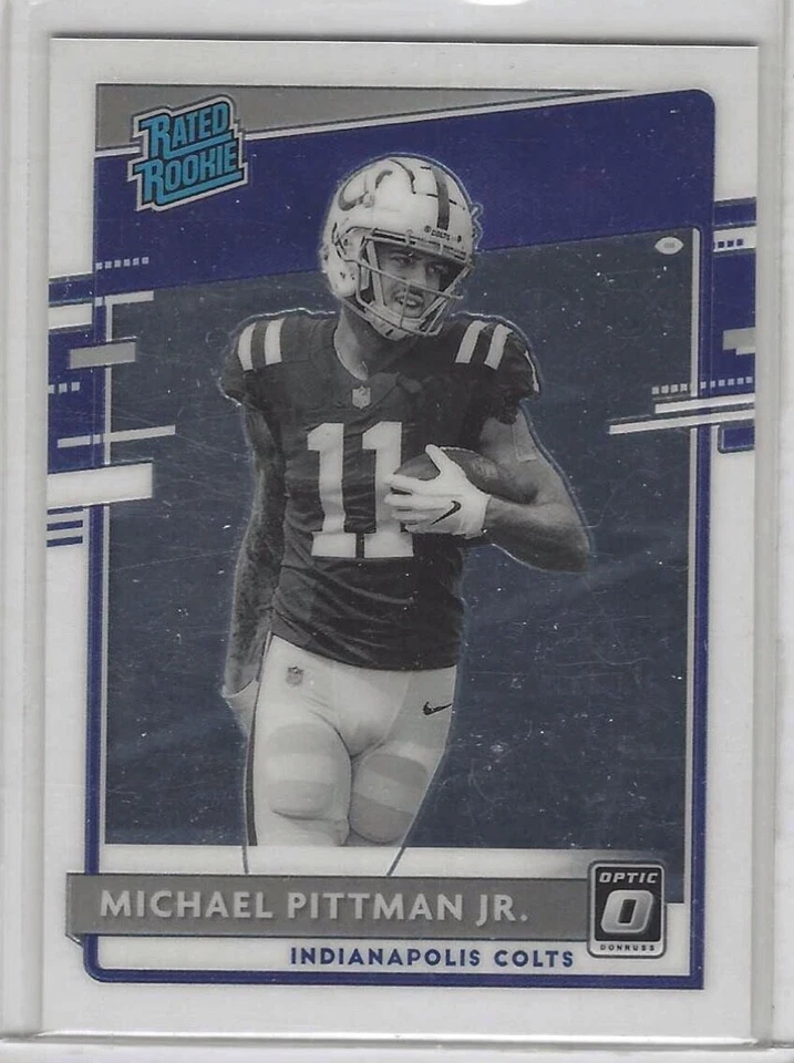 MICHAEL PITTMAN JR 2020 DONRUSS OPTIC NEGATIVE PHOTO VARIATION ROOKIE RC #322 - Image 1 of 1