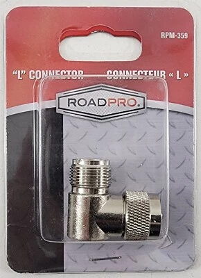 RoadPro RPM-359 CB Radio Adapter / 90 Degree Coax Cable Connector - Image 1 of 4