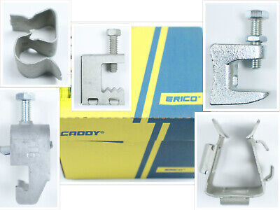 Assorted NVent Erico Caddy Cable Conduit Clamps Spring Clips Snap SC Flange Edge • 49.99£
