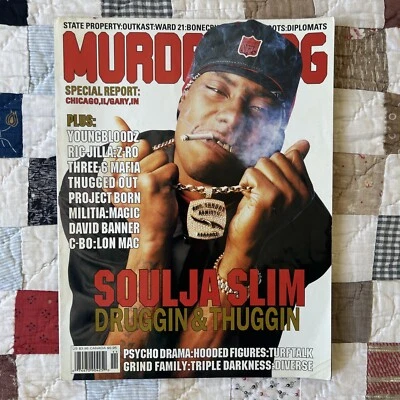 Murder Dog Magazine Volume 10, Number 3 Soulja Slim Cover   VERY RARE - Image 1 of 4
