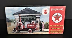 Ertl Texaco Bank 1919 GMC Tanker Truck Series #17 Die Cast Metal Bank 2000 Neu in OVP - Bild 1 von 12