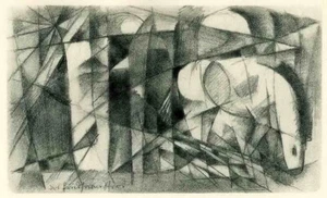 GRASENDES WILD - Franz MARC - OriginalLichtdruck 1920 - Der BLAUE REITER - Picture 1 of 1