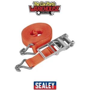 Sealey TD10010J Cinghia a Cricchetto Tessitura Poliestere 75mm x 10m 10000kg Rottura - Foto 1 di 5