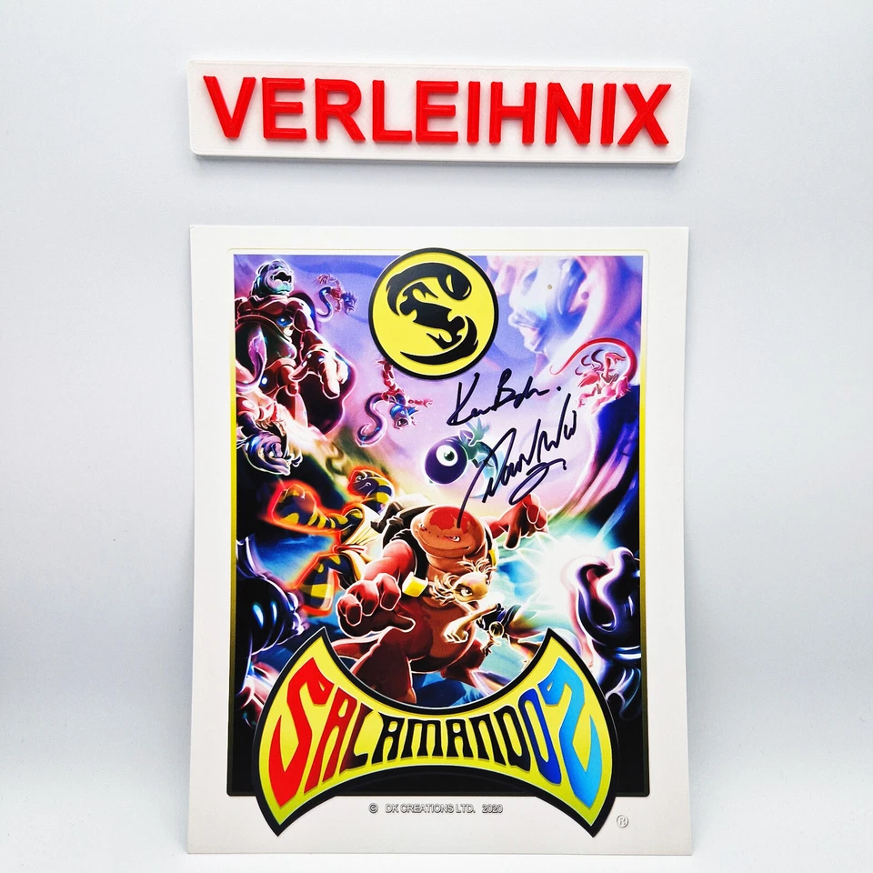 Salamandos (DK Creations Ltd.) Merchandise signed by David Wise / Kevin Bayliss - Bild 1 von 1
