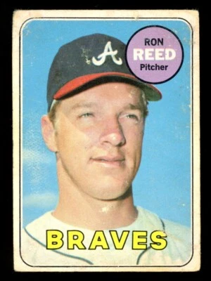 Tarjeta de béisbol 1969 Topps Opc O Pee Chee MLB #177 Ron Reed en muy buena condición Atlanta Braves Foto 1 de 2