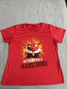 DISNEY PARKS INSIDE OUT ANGER T-SHIRT WOMENS RED SIZE XL (PRE-OWNED)  - Picture 1 of 12