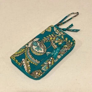 Vera Bradley Pfauenmuster Reisepass Organisator Clutch mit Griff ** LESEN - Bild 1 von 16