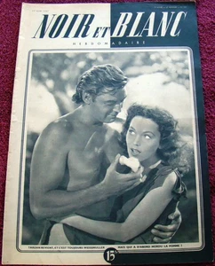 TARZAN/Weissmuller/O'Sullivan COVER  Noir et Blanc (6/23/47) movies  Lise Bourdn - Picture 1 of 5