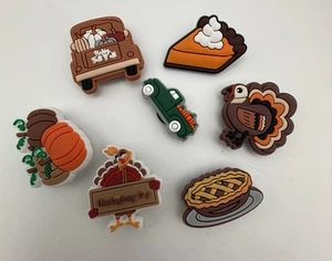 Menge 7 Herbst und Erntedank Kroko Jibbitz Silikon Charms A - Bild 1 von 2