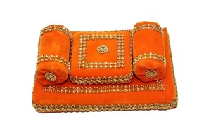 Confiable Terciopelo Laddugopal Assan/Gaddi Takiya Set Asan Set Tamaño-6 * 9 ... - Imagen 1 de 5