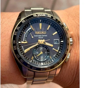 Seiko Brights SAGA160 Radio Solar Working Item 8B54 0BB0 - Picture 1 of 6