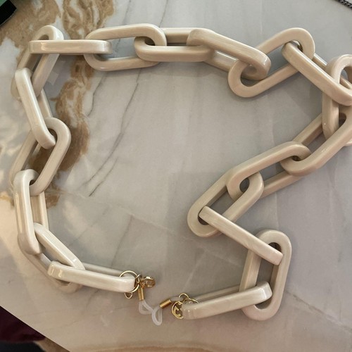 Collana Gucci catena bianca accessori oro