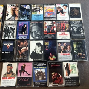 Vintage 1980s LOT 23 Music Cassette Tapes New Wave OMD Paul Hardcastle INXS Wham - Picture 1 of 6