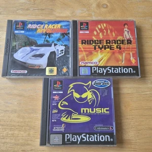 Ridge Racer 4, RR Revolution, MUSIC. PS1 Game bundle. (PlayStation 1) manuals. - Picture 1 of 6