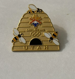 2002 Salt Lake City Olympics Beehive And Bees Pin - Picture 1 of 4