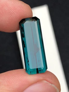 Indicolite Tourmaline Faceted 9.30 ct - Deep Blue Gem from Afghanistan - Picture 1 of 8