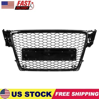 Honeycomb Sport Mesh Rs4 Style Hex Grille Grill Black For 09-12 Audi A4/S4 B8 8T Foto 1 de 4