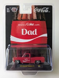 M2 Machines 1/64 Coca-Cola 1973 Chevrolet Cheyenne 10 squarebody DAD Coke *BLEM* - Picture 1 of 5