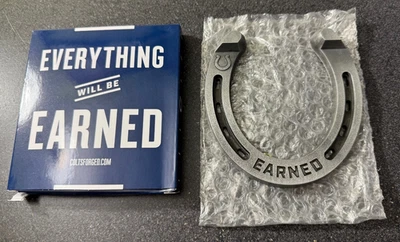 Indianapolis Colts Forged Horseshoe -"Earned"- 5" - Season Ticket Holders - New - Image 1 of 2