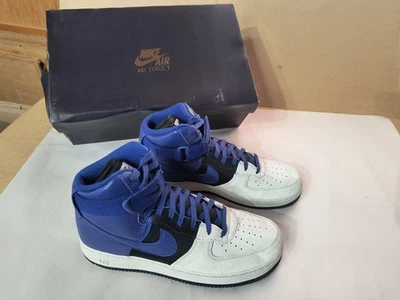 NEW Nike Air Force 1 High 07 Lv8 Platinum Deep Royal Blue 806403 009 NIB Sz 10.5 - Image 1 of 4