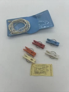 Vintage Travel Mini Clothes Line Kit Camping West Germany Breba MCM - Picture 1 of 12