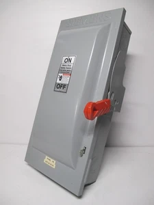 Siemens HF363 100 Amp 600 V AC Fusible Safety Switch 100A Fuse Disconnect VB II - Picture 1 of 10