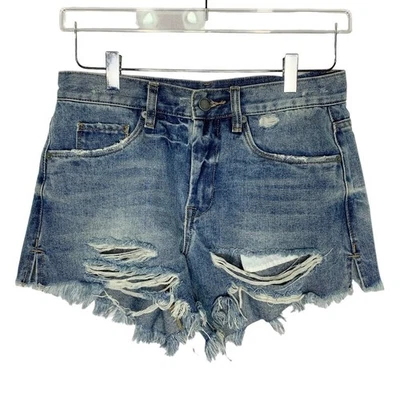Blanknyc 26 The Barrow Distressed Denim Shorts Festival Beach - Image 1 of 4