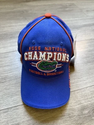 ¡¡NUEVO CON ETIQUETAS!! Gorra de béisbol 2006 Florida Gators National Championship azul naranja Foto 1 de 4