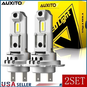 4X AUXITO H7 LED Headlight Bulb Kit High Low Beam 6500K Super White 20000LM C7 H - Picture 1 of 12