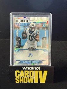 2024 Contenders Optic Ja'Tavion Sanders Cracked Ice Auto /22 - Picture 1 of 2