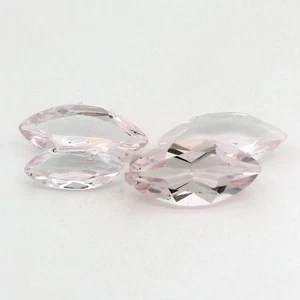 1.41Ct 4 PCS UNTREATED LIGHT PEACH PINK MORGANITE GEMSTONE FROM BRAZIL - Picture 1 of 1