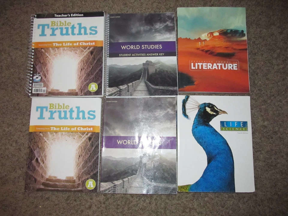 BJU Bob Jones 7th Grade 7 Life Science Literature World Studies Bible Truths - Image 1 of 1