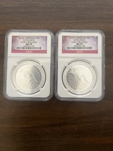 Lot 2  2016P  MS70 Australia Kangaroo NGC Early Releases - Picture 1 of 2
