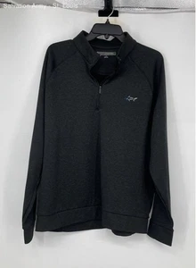 Greg Norman Mens Black Long Sleeve 1/4 Zip Pullover Sweatshirt Size Large - Picture 1 of 6