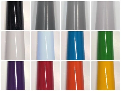 Gloss Sign Vinyl Wrap - 12 COLOURS - Sticky Back Plastic - KITCHENS ARTS CRAFTS - Image 1 of 2