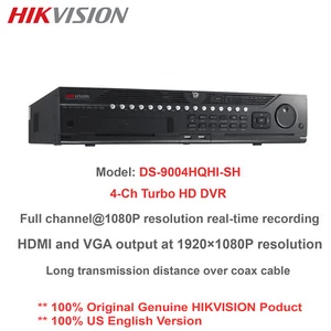 DVR tribrida original Hikvision DS-9004HQHI-SH 4 CANALES 1080P/soporte hasta 10 canales IP - Imagen 1 de 8